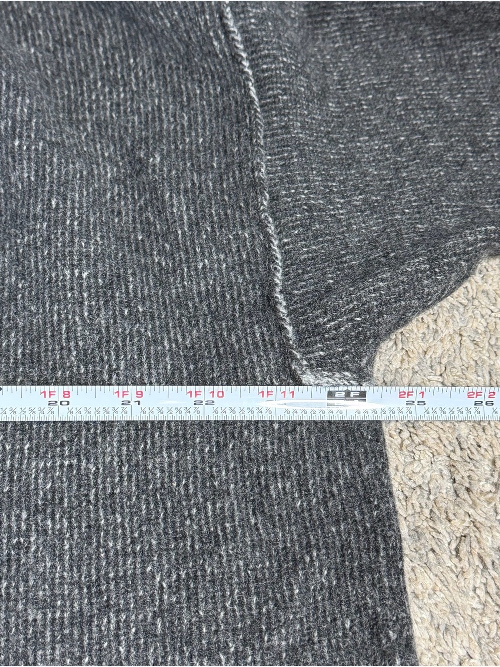 Eileen fisher cashmere & wool sweater 1X gray relaxed quiet luxury minimalist - Picture 5 of 7